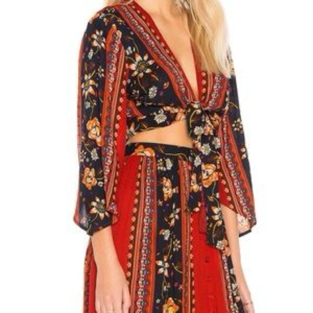 Band of Gypsies Wrap Crop Top